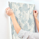 GN2602 Aspen Grove Blue Wallpaper