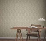 GN2621 Woodcut Black Linen Wallpaper