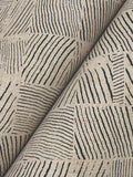 GN2621 Woodcut Black Linen Wallpaper