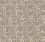 GN2621 Woodcut Black Linen Wallpaper