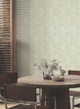 GN2624 Woodcut Green Stone Wallpaper