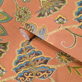 GO40201 Orange giacomo floral pattern flowers wallpaper rolls
