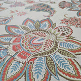 GO40207 Beige cream giacomo Bohemian Monarchos Paisley floral pattern flowers wallpaper
