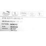 GO8312 Navy blue green white gold metallic floral large blooming flowers Wallpaper roll