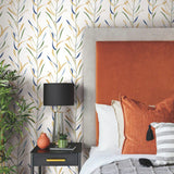 GO8325 Chloe Vine Ochre Greenhouse Wallpaper