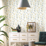 GO8325 Chloe Vine Ochre Greenhouse Wallpaper