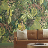 GO8331M Greenery Greenhouse Jade Wall Mural