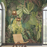 GO8331M Greenery Greenhouse Jade Wall Mural