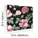GR5901 Morning Garden Black Wallpaper