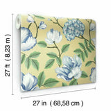 GR5904 Morning Garden Yellow Wallpaper 