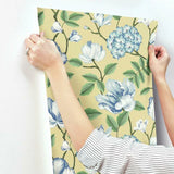 GR5904 Morning Garden Yellow Wallpaper 