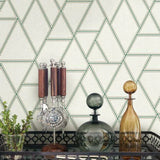 GR5912 Pathways White Green Wallpaper