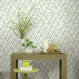GR5912 Pathways White Green Wallpaper