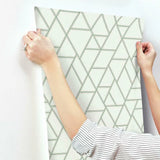 GR5912 Pathways White Green Wallpaper