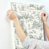 GR5922 Seasons Toile Grey Wallpaper
