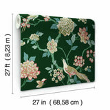GR5931 Fanciful Dark Green Wallpaper