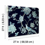 GR5934 Fanciful Navy Wallpaper