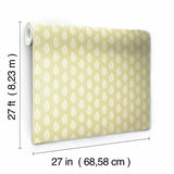 GR5961 Leaf Pendant Yellow Wallpaper