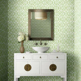 GR5971 Boxwood Garden Light Green Wallpaper
