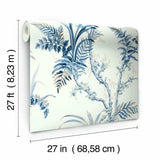 GR5994 Enchanted Fern Blue Wallpaper 