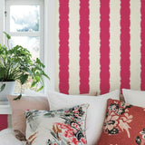 GR6011 Scalloped Stripe Wallpaper