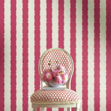 GR6011 Scalloped Stripe Wallpaper