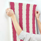 GR6011 Scalloped Stripe Wallpaper
