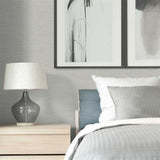 GT30204 Fog Faux Fine Linen Wallpaper