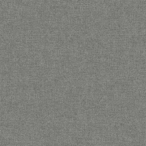 GT30330 Charcoal Faux Fine Linen Wallpaper