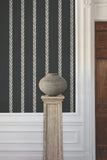 GT4542 Ronald Redding Braided Stripe Black Wallpaper