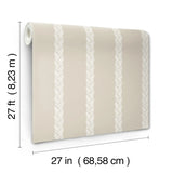 GT4544 Ronald Redding Braided Stripe Beige Wallpaper