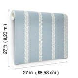 GT4546 Ronald Redding Braided Stripe Blue Wallpaper