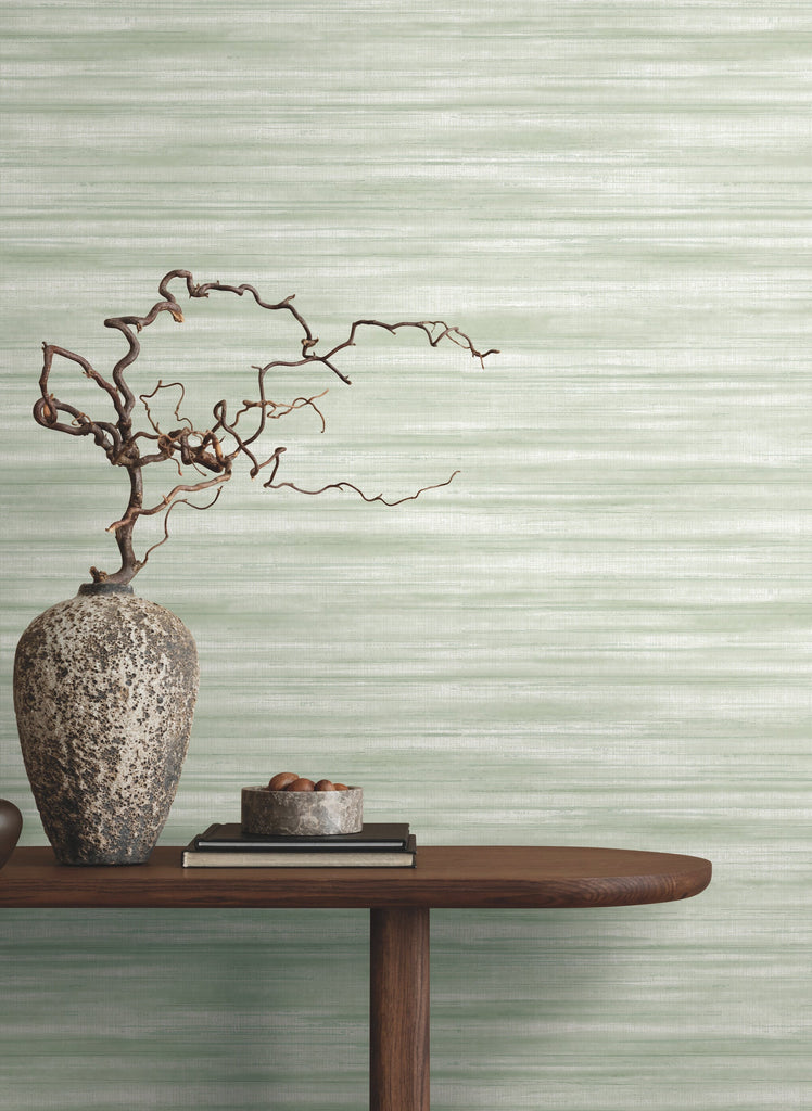 GT4561 Ronald Redding Brushed Linen Green Wallpaper – wallcoveringsmart