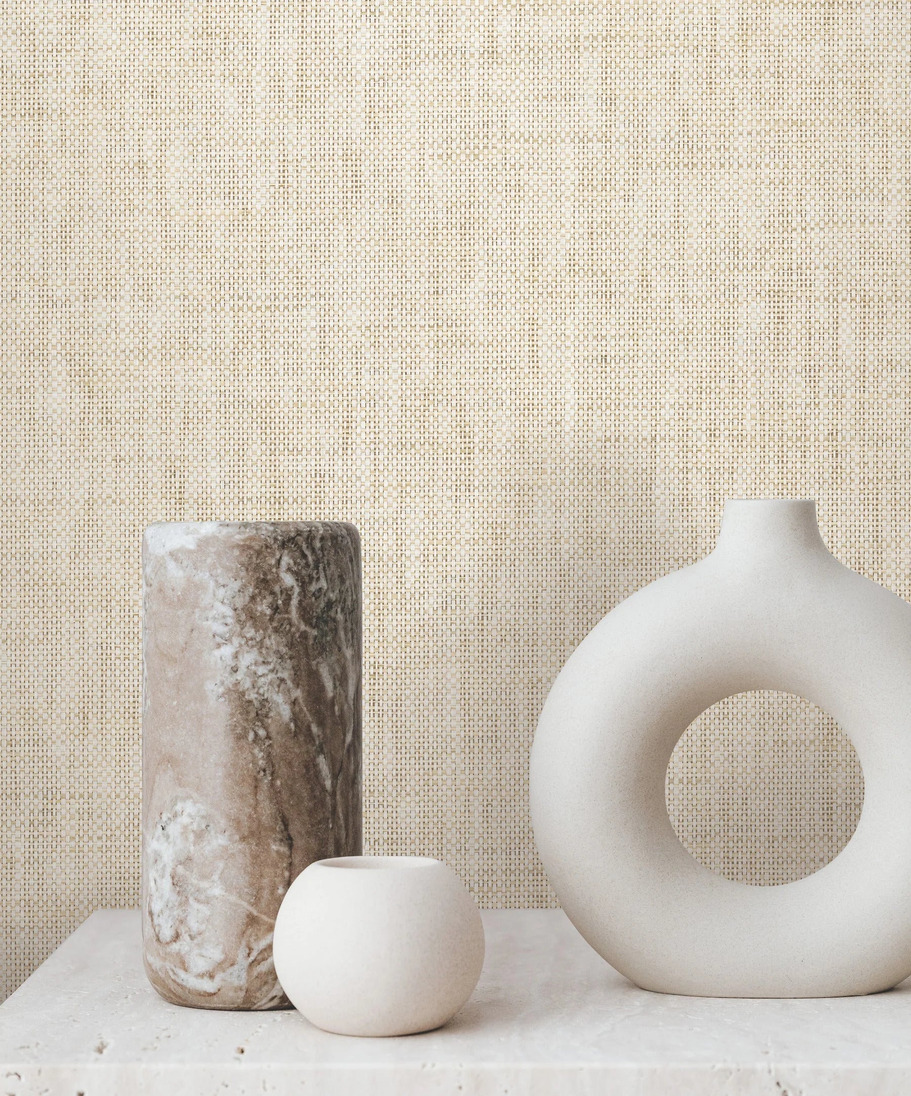 壁紙　4ロール GV0181 Ronald Redding Edo Paperweave Natural Wallpaper