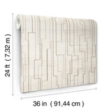 GV0257 Ronald Redding Inlay Line White Wallpaper