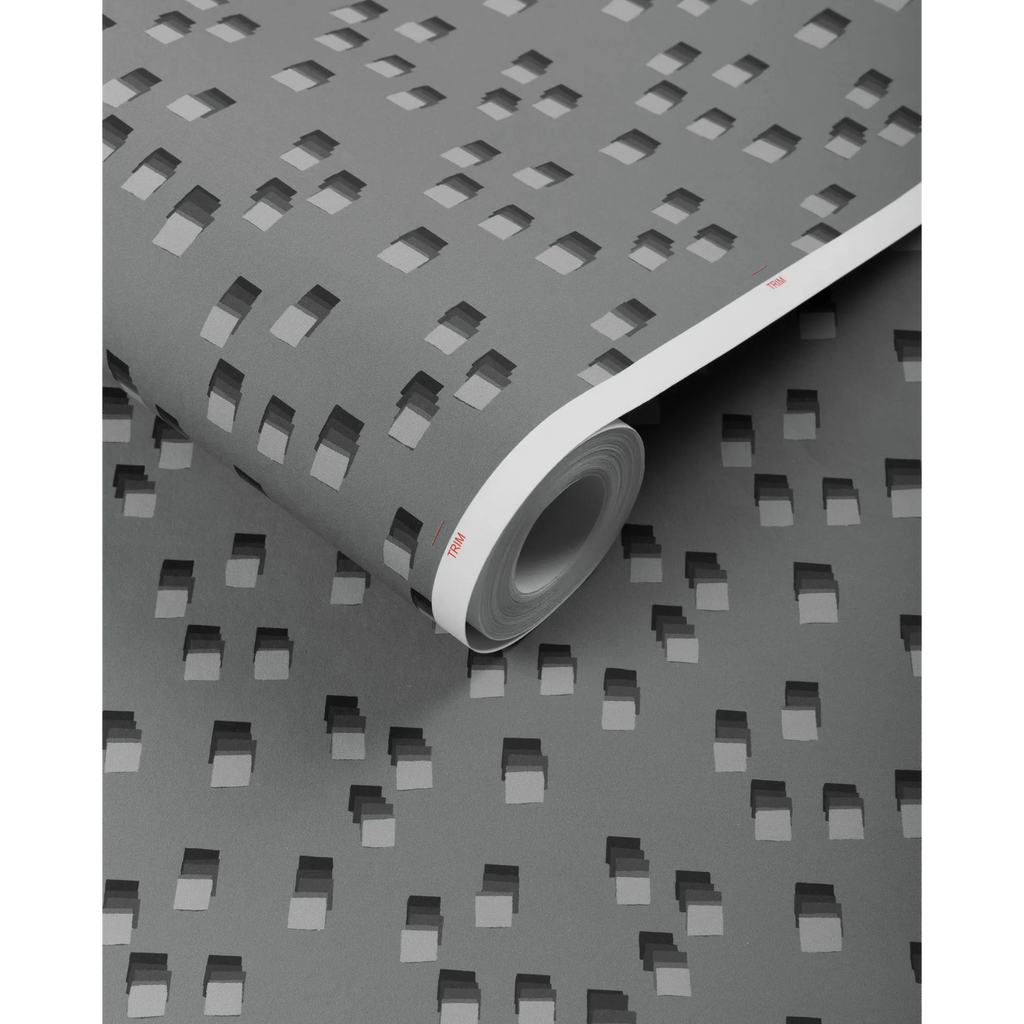 GWP-3740.1121 Signal Paper Steel Geometric Wallpaper – wallcoveringsmart
