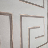 Z76038 Geometric Greek Key lines geo Modern Bronze Gold Tan metallic textured wallpaper