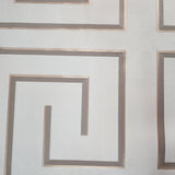 Z76038 Geometric Greek Key lines geo Modern Bronze Gold Tan metallic textured wallpaper