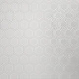 Z76022 Geometric Hexagon Modern ivory off white Faux Fabric contemporary wallpaper roll