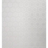 Z76022 Geometric Hexagon Modern ivory off white Faux Fabric contemporary wallpaper roll