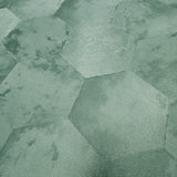 Z80006 Geometric Hexagon green wallpaper faux cow hide skin textured geo wallcoverings