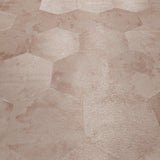 Z80007 Geometric Hexagon pink peach wallpaper faux cow hide skin textured wallcoverings