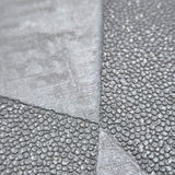Z77554 Geometric Modern light gray triangles faux fabric textured wallpaper 3D illusion
