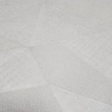 Z77553 Geometric beige off white cream triangles faux fabric textured geo wallpaper 3D