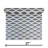 Z76006 Geometric diamond gray black silver gold metallic geo wallpaper roll 3D