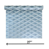 Z76050 Geometric diamond textured gray slate blue silver metallic geo wallpaper roll 3D