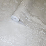 Z46003 Grayish off white cream Striped faux marble stone textured modern wallpaper 3D