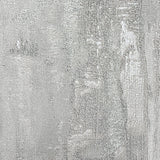 Z10934 Gray white silver metallic faux distressed metal plaster textured Wallpaper roll