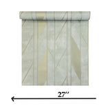 Z44826 Green contemporary geometric lines faux concrete textured Modern wallpaper rolls