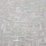 C88111 Green hue tan distressed labyrinth lines faux fabric textured Wallpaper rolls 3D